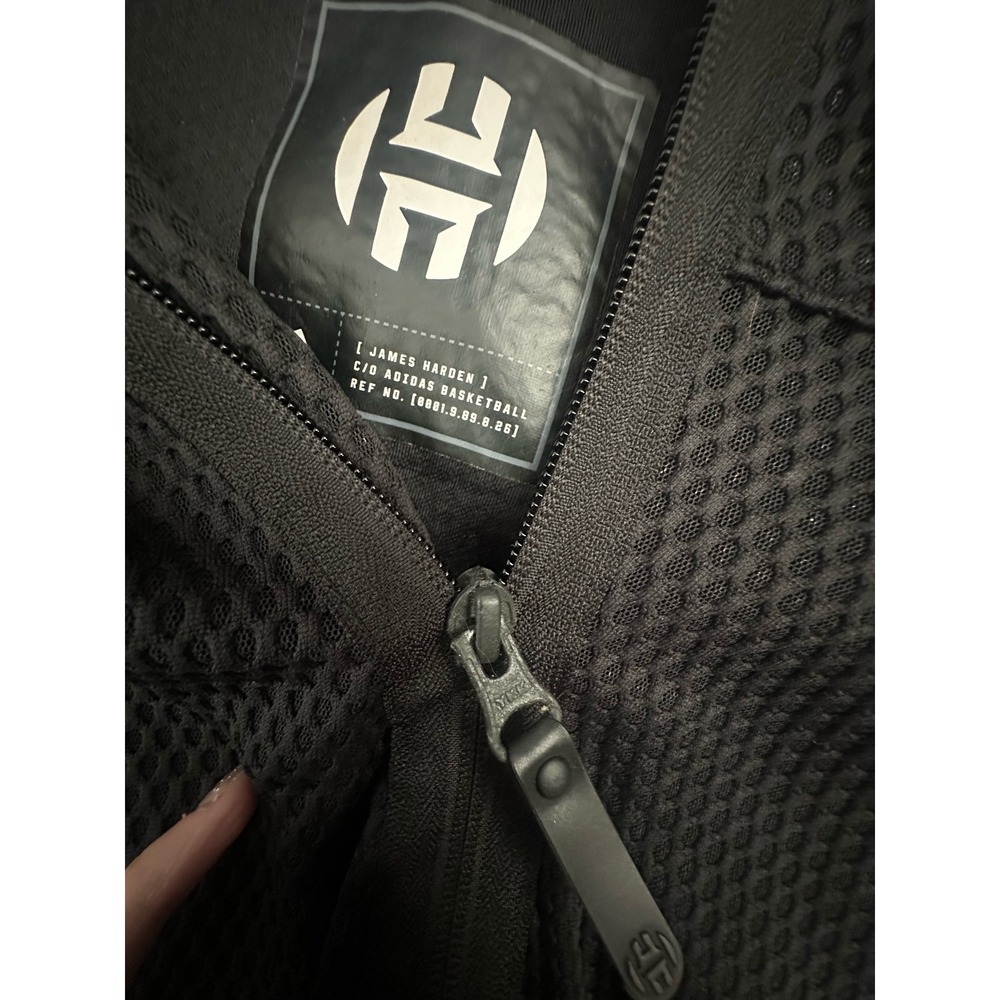 Adidas x James Harden Crazy X Sleeveless Hoodie Vest Black Mens Medium AZ4041 - Picture 3 of 8
